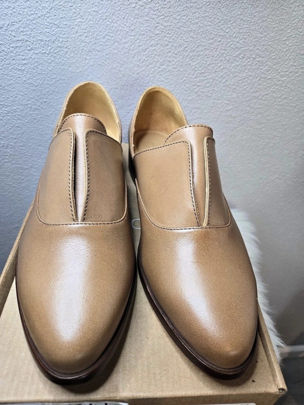 Nisolo Emma D'Orsay Oxford Pointed Toe Leather Flats US 8 Floor Sample New
